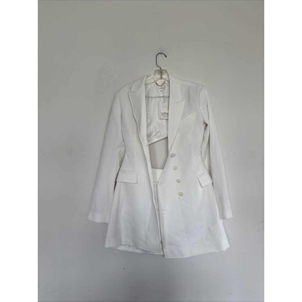 Alc Dress Blazer White Size 6 Cinched Waist